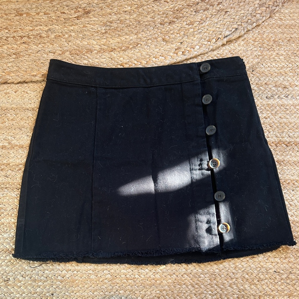 Button-Front Mini Skirt - image 1